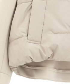 YECCA VECCA 中綿×カットボンディングZIPフーディー