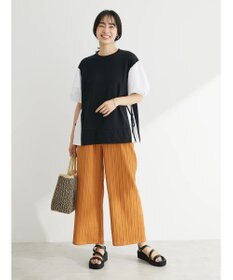 Green Parks 布帛ドッキング脇リボンプルオーバー