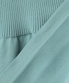 ANY L リブコンビペプラムニット