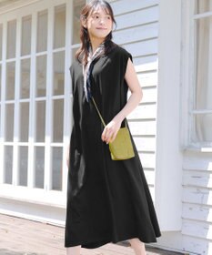 Tiaclasse 【洗える】フレンチスリーブカットソーワンピース