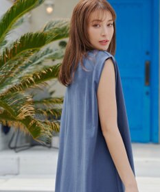 Tiaclasse 【洗える】フレンチスリーブカットソーワンピース