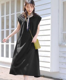 Tiaclasse 【洗える】フレンチスリーブカットソーワンピース