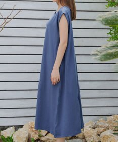 Tiaclasse 【洗える】フレンチスリーブカットソーワンピース