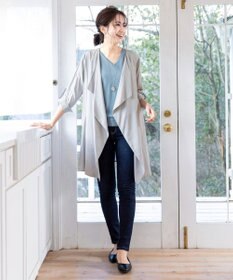 Tiaclasse L 【洗える】軽さが魅力のドレープコート