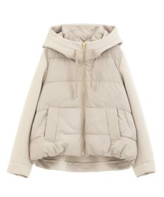 YECCA VECCA 中綿×カットボンディングZIPフーディー