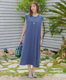 Tiaclasse 【洗える】フレンチスリーブカットソーワンピース