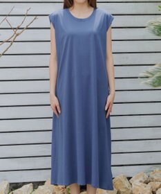 Tiaclasse 【洗える】フレンチスリーブカットソーワンピース