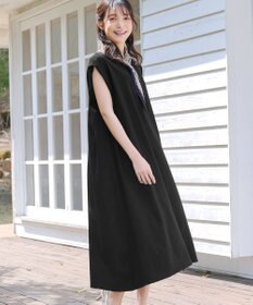 Tiaclasse 【洗える】フレンチスリーブカットソーワンピース