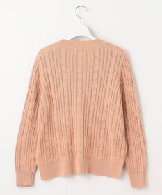 J.PRESS LADIES 【洗える】GIZA MERCERIZE COTTON ケーブル ニット