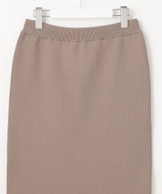 自由区 【洗える】リブストレッチタイト スカート