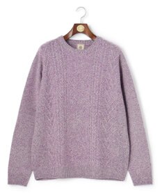 J.PRESS MEN 【KING SIZE】【Cash Lamb's Wool】ケーブルクルーネック ニット_25年モデル