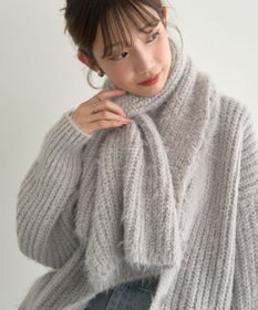 earth music&ecology カラーミックスシャギーマフラー