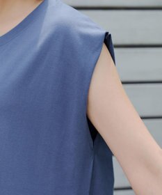 Tiaclasse 【洗える】フレンチスリーブカットソーワンピース