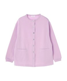 Green Parks 裏起毛ミディ丈ドットボタンカーディガン