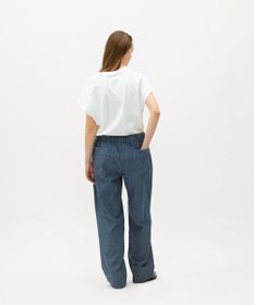 LENO DUNGAREES EASY PANTS《UNISEX》/ ダンガリーイージーパンツ
