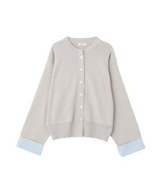 earth music&ecology フェイクレイヤードカーディガン