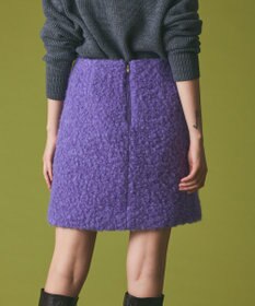 GRACE CONTINENTAL リングウールミニスカート
