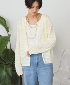 AMERICAN HOLIC シアーチェックカーディガン