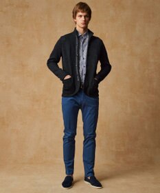 JOSEPH ABBOUD 【和紙使用エコ素材/日本素材/軽量/通気性/速乾性】和紙ムリネ ニット ジャケット