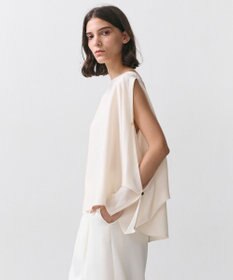 BEIGE， PERIDOT / 2WAYスリーブ ドレープブラウス