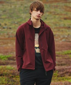 JOSEPH ABBOUD MOUNTAIN 【2wayストレッチ/軽量/ECO撥水】ドライ2wayストレッチ マウンテンパーカー ワイン系