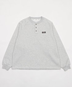 WEGO 【ユニセックス着用ITEM/MLサイズ展開/裏起毛】ショートドロストヘンリーネックプルオーバー