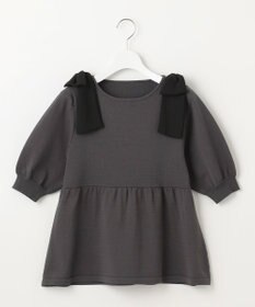 Feroux 肩リボン ペプラムニット