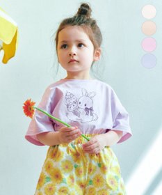 ANY KIDS 【綿100%】ひんやり オーバーサイズ アニマルTシャツ