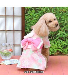PET PARADISE ペットパラダイス 絞り風 浴衣 《朝顔》 小型犬