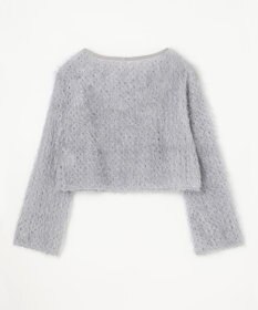 GRACE CONTINENTAL ラメフリンジカットトップ