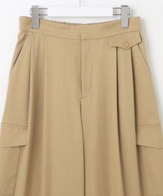 自由区 S 【カタログ掲載・接触冷感・UVカット・洗える】デニムライクボトムフレアワイド パンツ