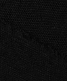 自由区 L 【洗える】リネンフリンジディテール8分袖 ニット