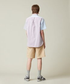 J.PRESS MEN 【クールマックス】クレイジーパターン サッカーシャツ/B.D.