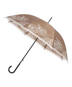 MOONBAT LANVIN COLLECTION 長傘 ローズ サテンプリント ジャンプ 耐風