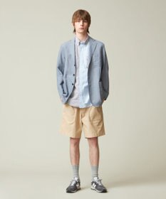 J.PRESS MEN 【クールマックス】クレイジーパターン サッカーシャツ/B.D.