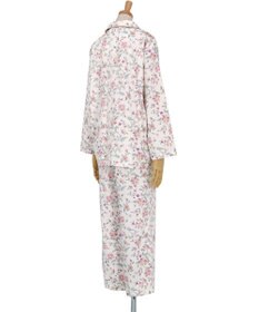 WACOAL ワコール_リラックス＆スリープ パジャマ 綿100%(本体) サテン 長袖 長ズボン ミントン レディース NDX555 /ワコール