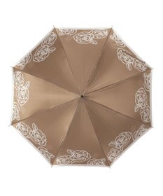 MOONBAT LANVIN COLLECTION 長傘 ローズ サテンプリント ジャンプ 耐風