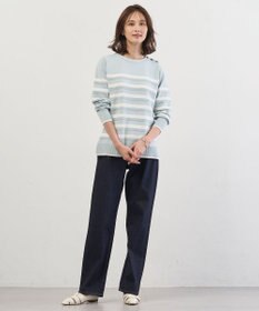 J.PRESS LADIES L 【洗える】BASIC STRETCH DENIM ボーイフィット デニム