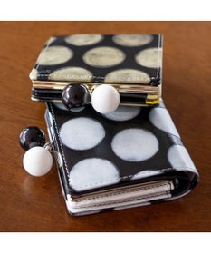 tsumori chisato CARRY フルムーンドット がま口 折り財布 ミニ財布