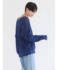 AMERICAN HOLIC ２ＷＡＹメッシュ編みニットカーディガン