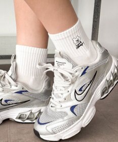 WEGO 手描き風刺繍アンクルパイルソックス