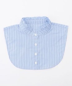 J.PRESS LADIES BEZハイネック フリル デコカラー サックス系