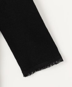 自由区 L 【洗える】リネンフリンジディテール8分袖 ニット