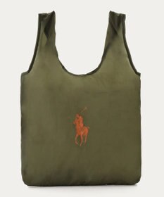 MOONBAT POLO RALPH LAUREN(ポロ ラルフローレン)ポロポニー ポケッタブル レインバッグ Mサイズ 無地 ストラップベルト付き