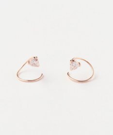 Phoebe 【K10RG】ハーティーダブルループピアス