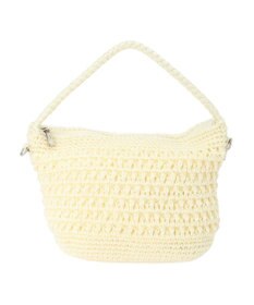 Green Parks ・ｃａｃｈｅ　ｃａｃｈｅ　柄編みワンハンドルミニバッグ