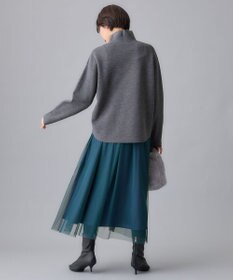 自由区 S 【洗える】ウールミラノハイネック ニット