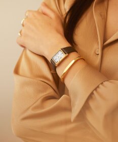 CITIZEN 【電池交換不要】レクタンギュラーウオッチ イエローゴールドEW5622-09P