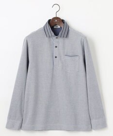 JOSEPH ABBOUD 【消臭などの高機能】オーガニックコットン ダディ 長袖 ポロシャツ