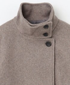 ANY スタンドカラーコクーンシルエットコート